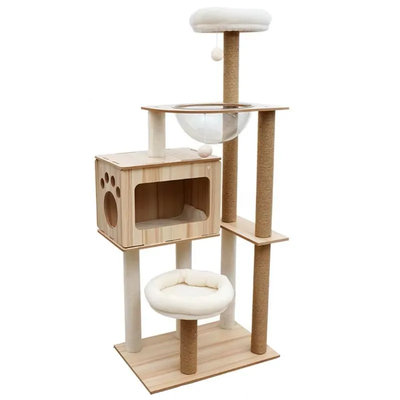 Pawsome Nordisk multi kloremøbel i tre (135 cm)